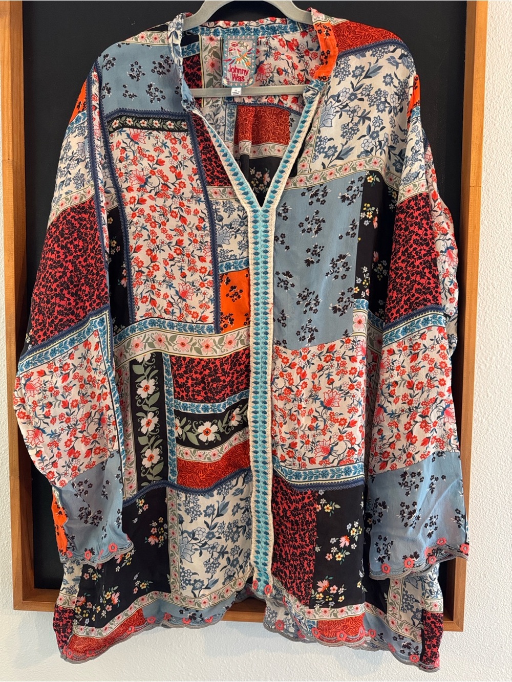 Johnny Was floral bohemian tunic